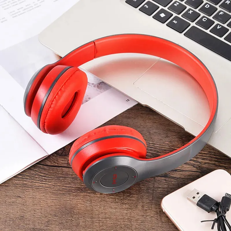 Bluetooth 5.0 Wireless Headset Over-Ear FM Radio MIC Foldable TF Card - Headsets - Picture 25 of 30
