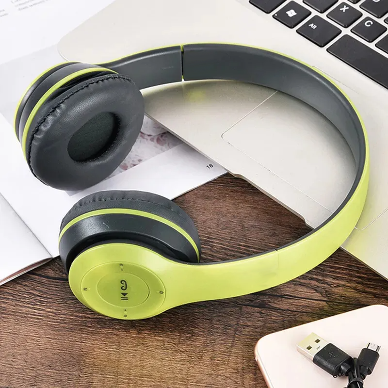 Bluetooth 5.0 Wireless Headset Over-Ear FM Radio MIC Foldable TF Card - Headsets - Picture 27 of 30