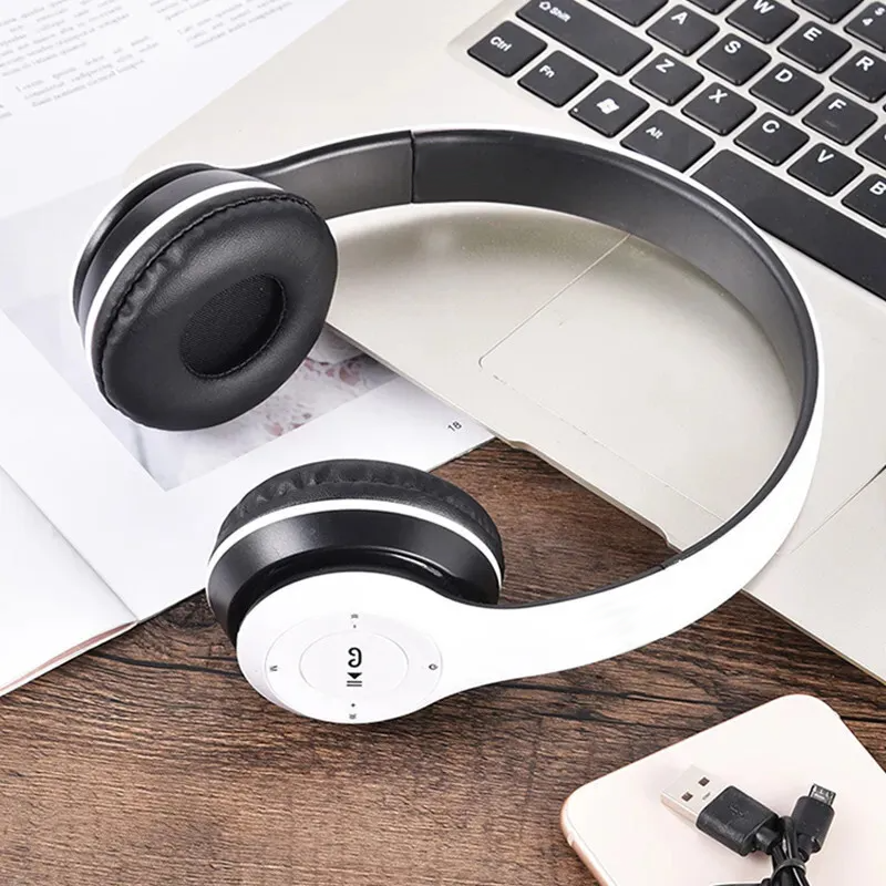 Bluetooth 5.0 Wireless Headset Over-Ear FM Radio MIC Foldable TF Card - Headsets - Picture 29 of 30