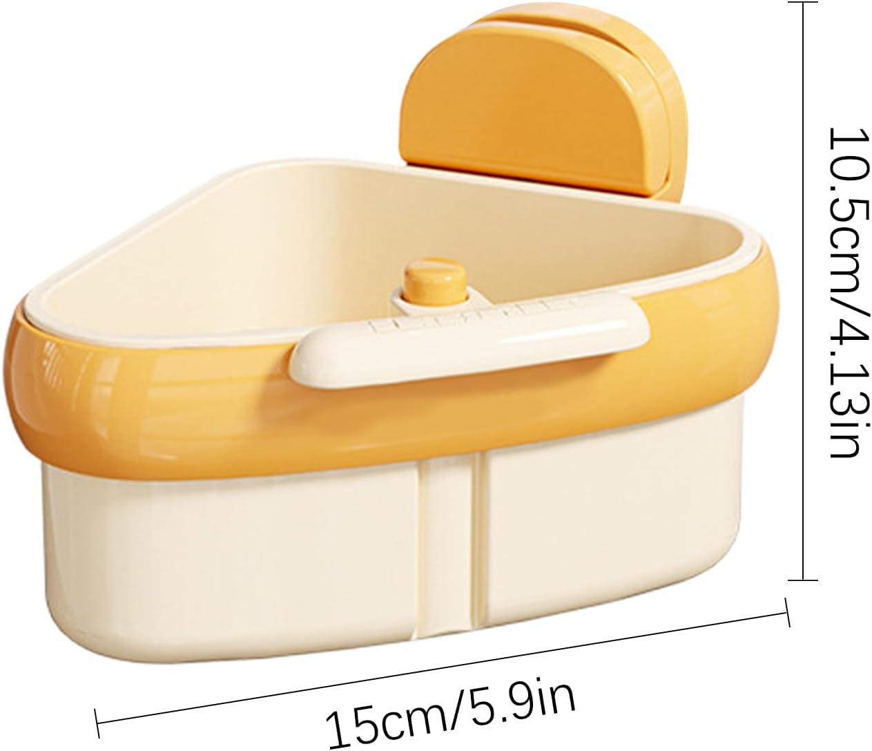 Suction Cup Sink Corner Rack, 2025 Upgraded Self-Cleaning Sink Strainer Basket