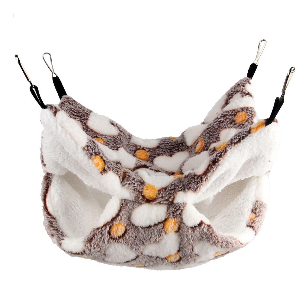 Pet Cage Accessory Double Layer Hammock for Sugar Gliders Hamsters Ferrets Rats