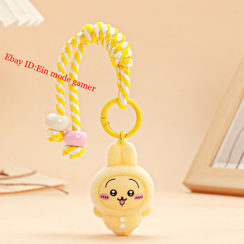 Chiikawa Pyjama Party Pyjama Party PVC Plüsch Schlüsselanhänger bunt Anhänger Puppe Geschenk - Bild 8 von 10