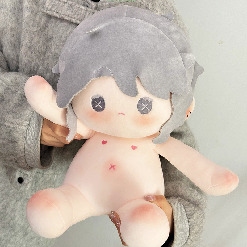 Muñeca de algodón sentada 40 cm juguete de peluche figura juguete de peluche regalo - Imagen 50 de 75