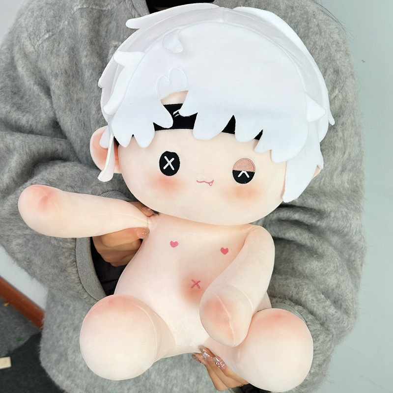 Muñeca de algodón sentada 40 cm juguete de peluche figura juguete de peluche regalo - Imagen 52 de 75