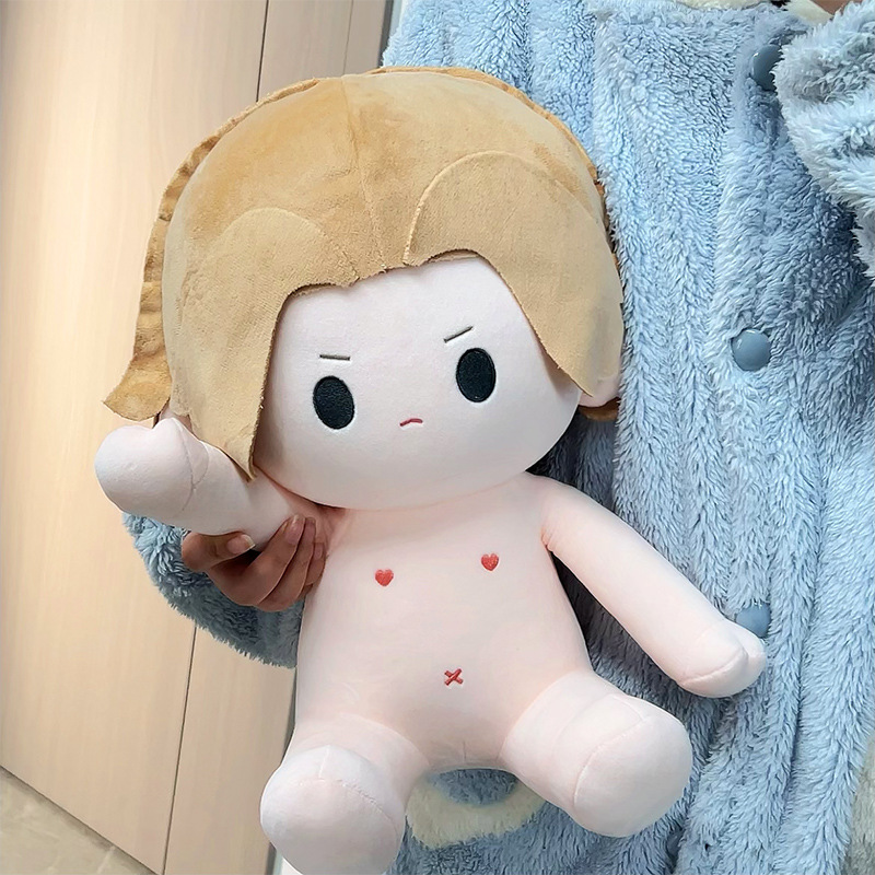 Muñeca de algodón sentada 40 cm juguete de peluche figura juguete de peluche regalo - Imagen 70 de 75