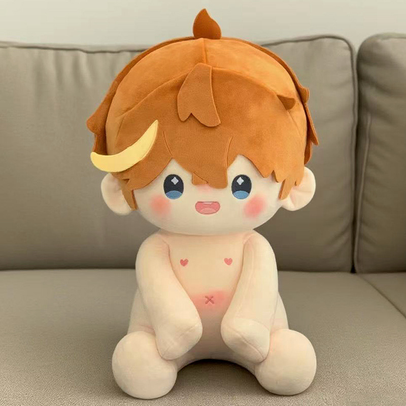 Muñeca de algodón sentada 40 cm juguete de peluche figura juguete de peluche regalo - Imagen 73 de 75