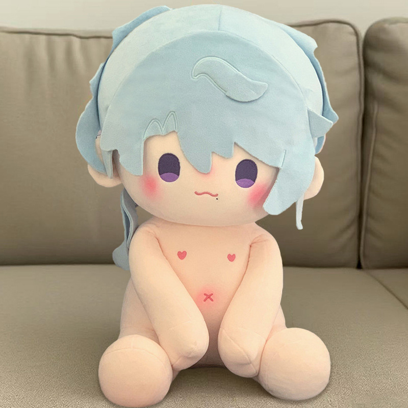 Muñeca de algodón sentada 40 cm juguete de peluche figura juguete de peluche regalo - Imagen 74 de 75