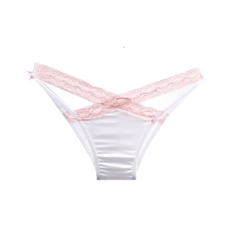 Hot and Spicy High-Cut Spicy Girl Lace Satin Underpants, Feminine Triangle Pants