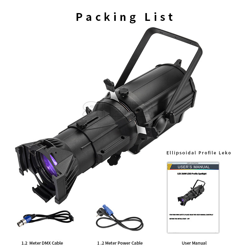 SHEHDS 250W LED LEKO Spot Light 2500k 17° For Party Wedding Concert Theater US - Picture 26 of 30