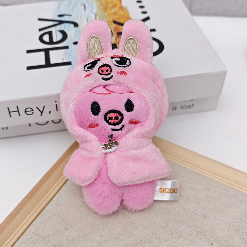 ches Kpop Stray Kids Seoul FM Concert SKZOO Cape Cartoon Plush Doll Keychain 4in - Picture 20 of 20
