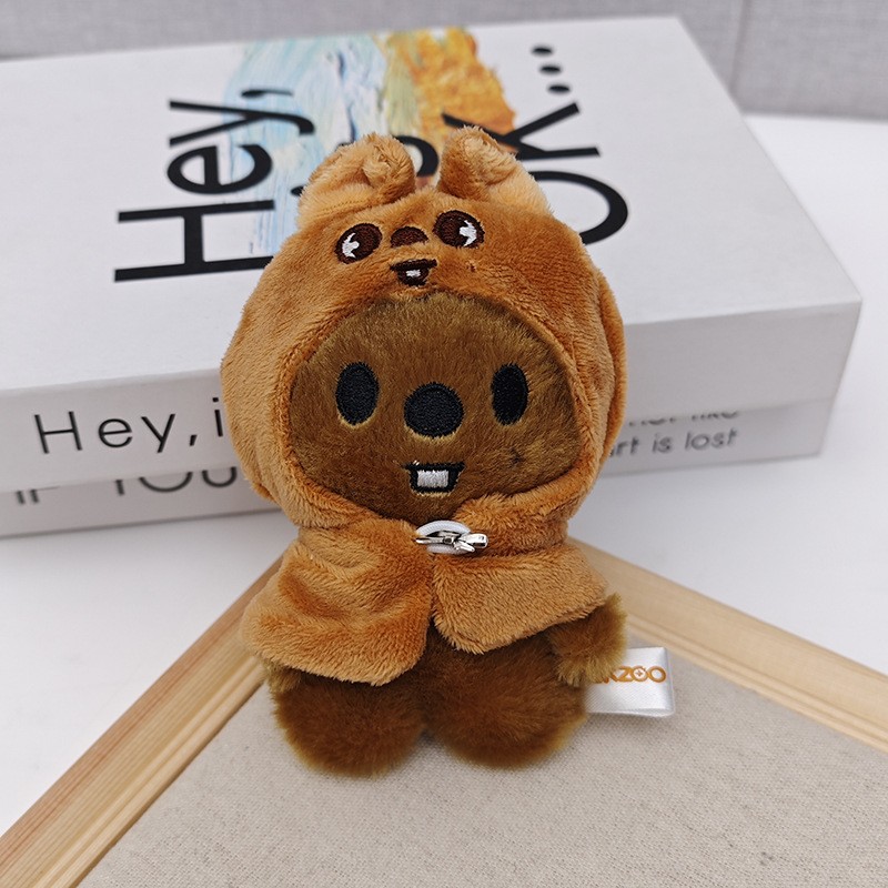 ches Kpop Stray Kids Seoul FM Concert SKZOO Cape Cartoon Plush Doll Keychain 4in - Picture 19 of 20
