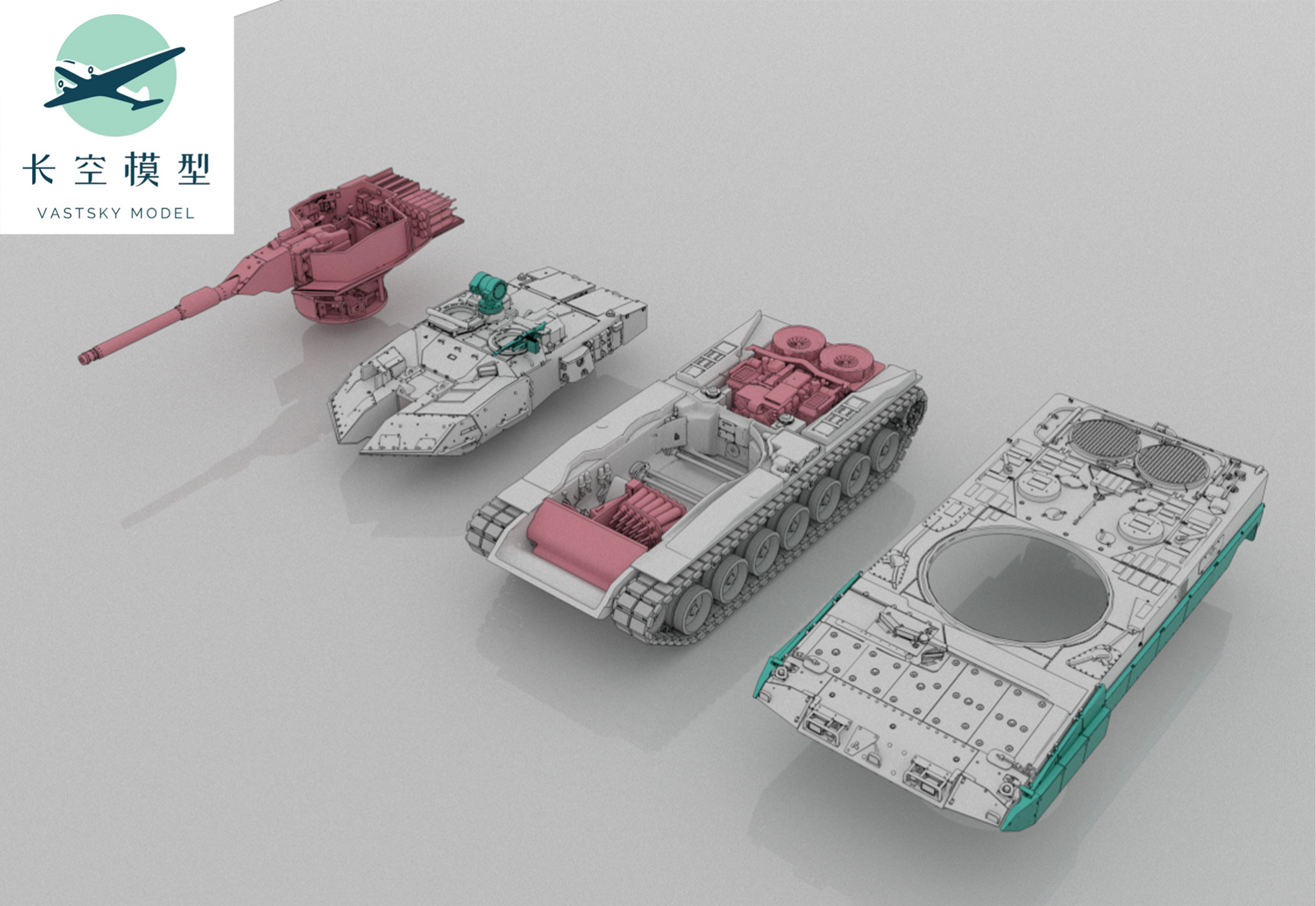 3D printing 1/72 Leopard 2A7Hu/strv122b Main Battle Tank Kit Resin Unpainted - Picture 12 of 12