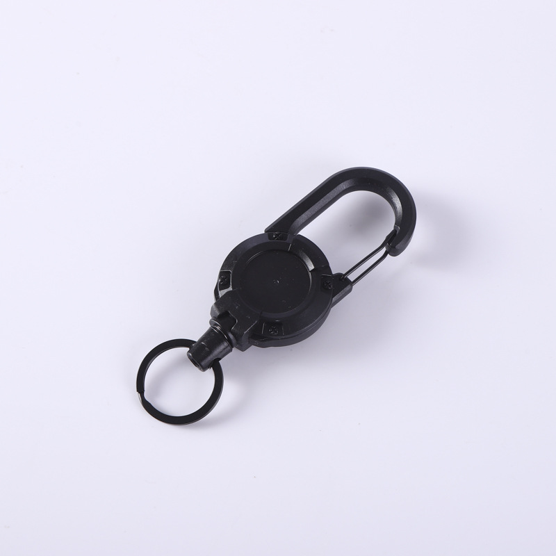 Wire rope easy to pull buckle, high rebound telescopic buckle, outdoor keychain - Picture 6 of 7