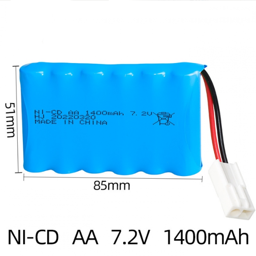 7.2V 1400mAh Ni-Cd AA Battery Mini Tamiya plug for Rc toys Car Tanks Trains boat - Picture 13 of 16