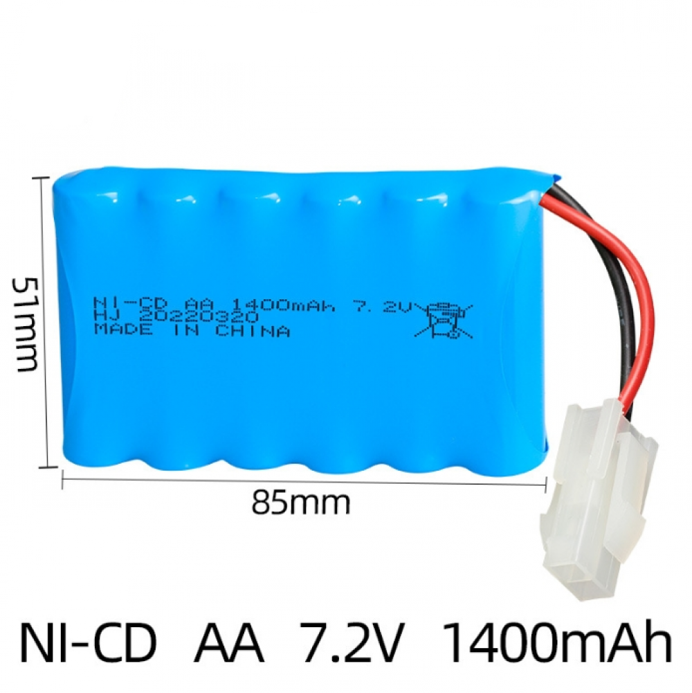 7.2V 1400mAh Ni-Cd AA Battery Mini Tamiya plug for Rc toys Car Tanks Trains boat - Picture 14 of 16