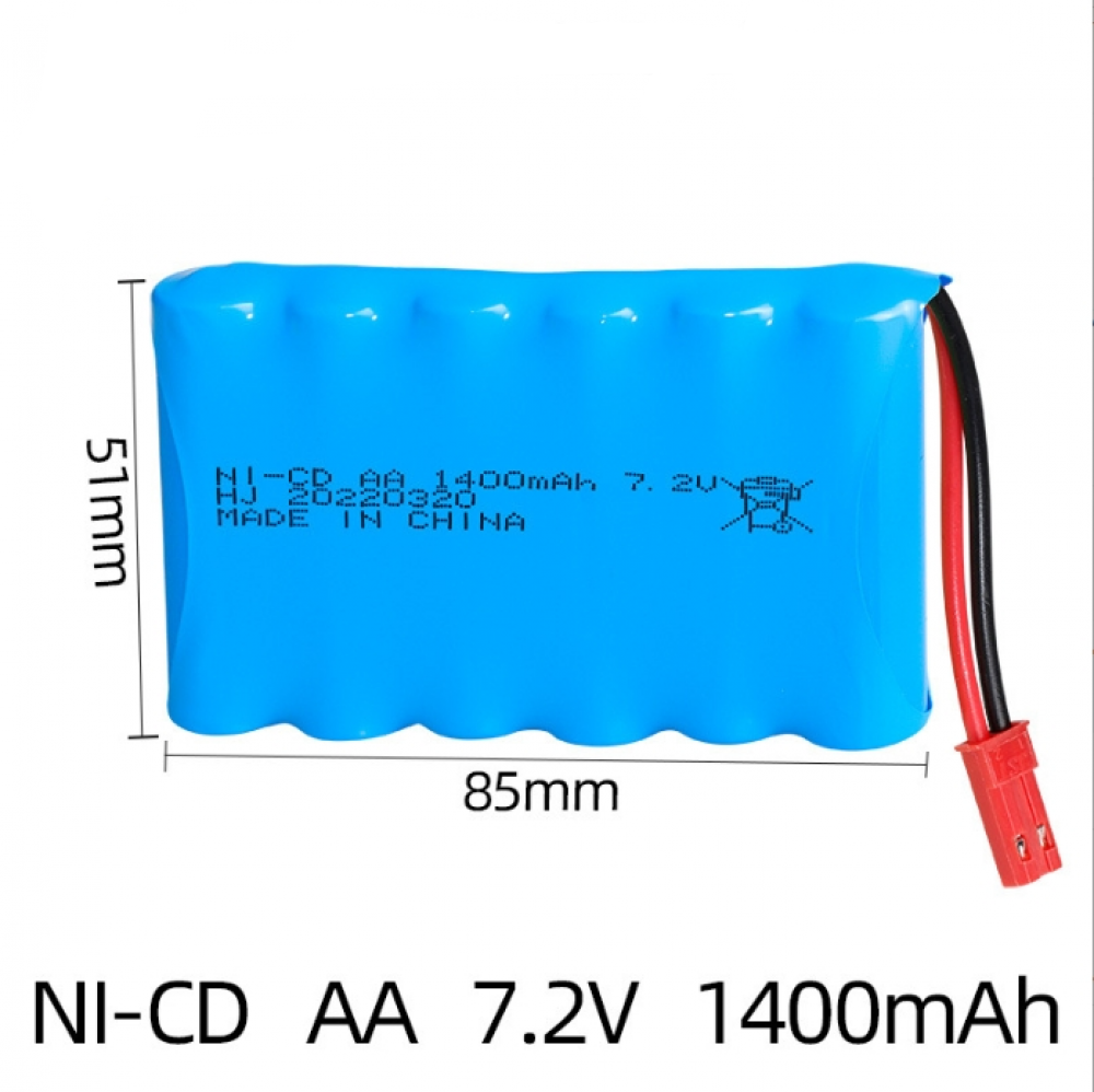 7.2V 1400mAh Ni-Cd AA Battery Mini Tamiya plug for Rc toys Car Tanks Trains boat - Picture 12 of 16