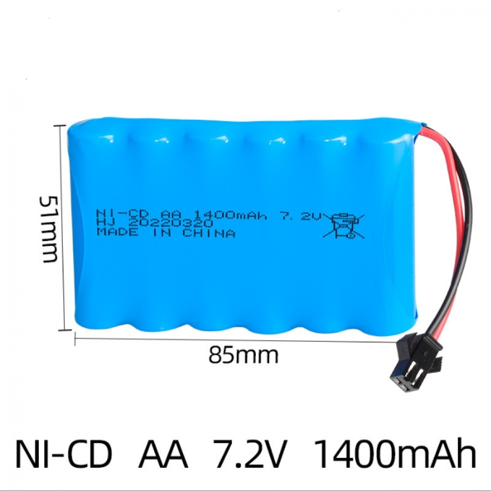 7.2V 1400mAh Ni-Cd AA Battery Mini Tamiya plug for Rc toys Car Tanks Trains boat - Picture 11 of 16