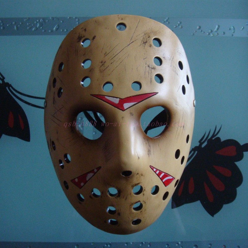 "Halloween Horror Freddy vs Jason Mask - Men's Cosplay Ghost Demon Slasher Prop" - Picture 13 of 14