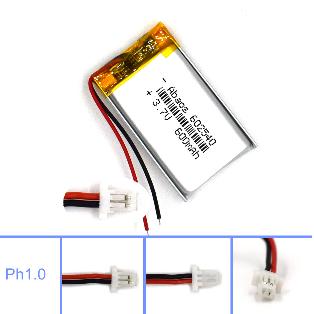 3.7V 600mAh Battery Lipolymer 602540 Rechargeable Cell for Lamp Led Camera GPS - Bild 9 von 17