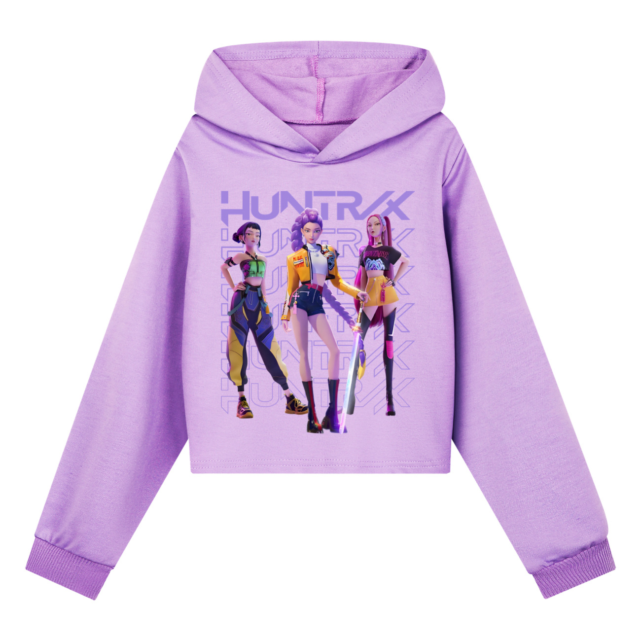Girls Demon Hunters Hoodies K-POP Casual Sweatshirt Pullover Kids Hoody Tops UK