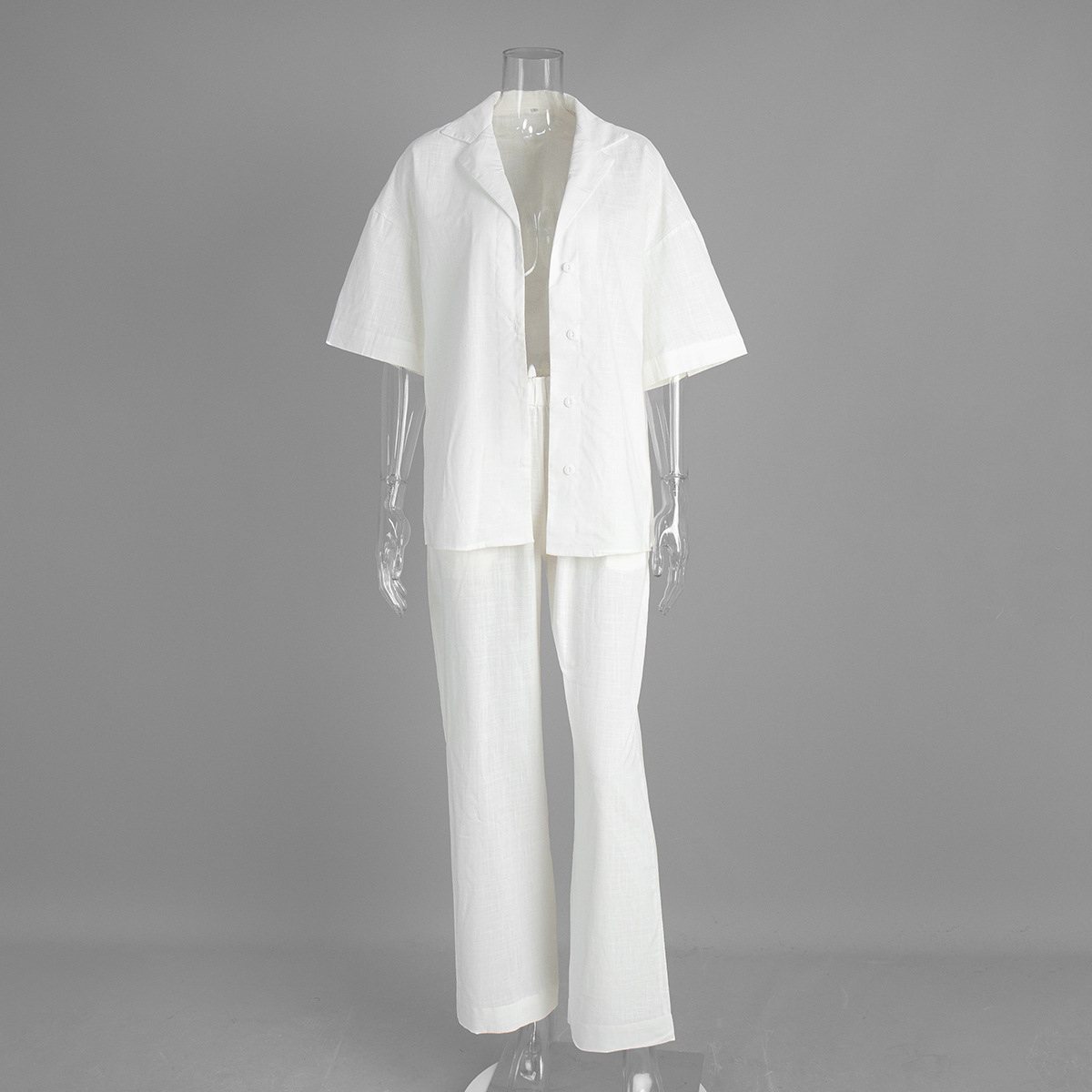 Set pantaloni cotone manica corta 2025 nuovi set larghi - Foto 25 di 28