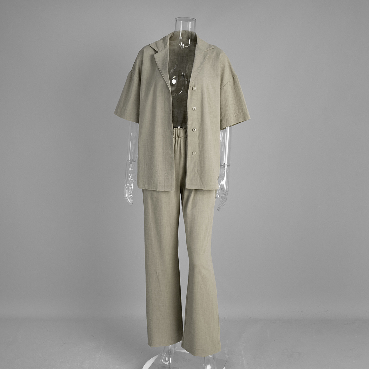 Set pantaloni cotone manica corta 2025 nuovi set larghi - Foto 27 di 28