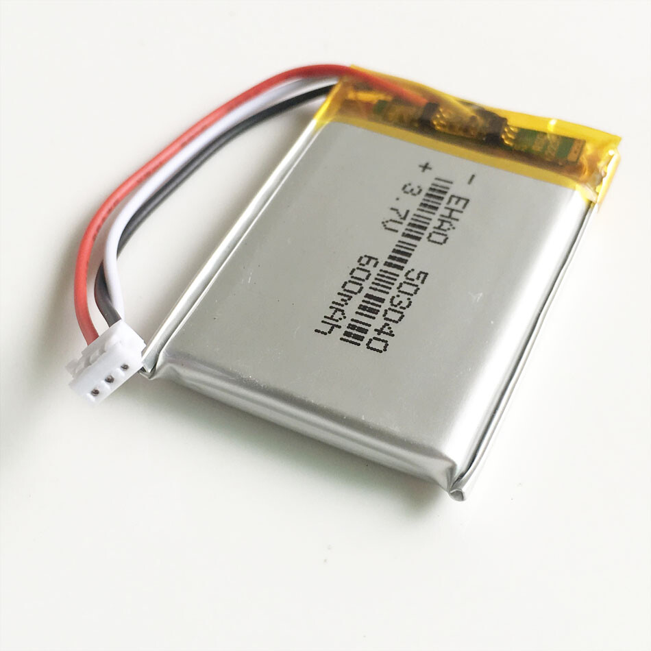 Nueva Batería Recargable 3.7V 600mAh Lipo 503040 JST 3pin PH1.5mm Enchufe Alimentación - Imagen 13 de 16