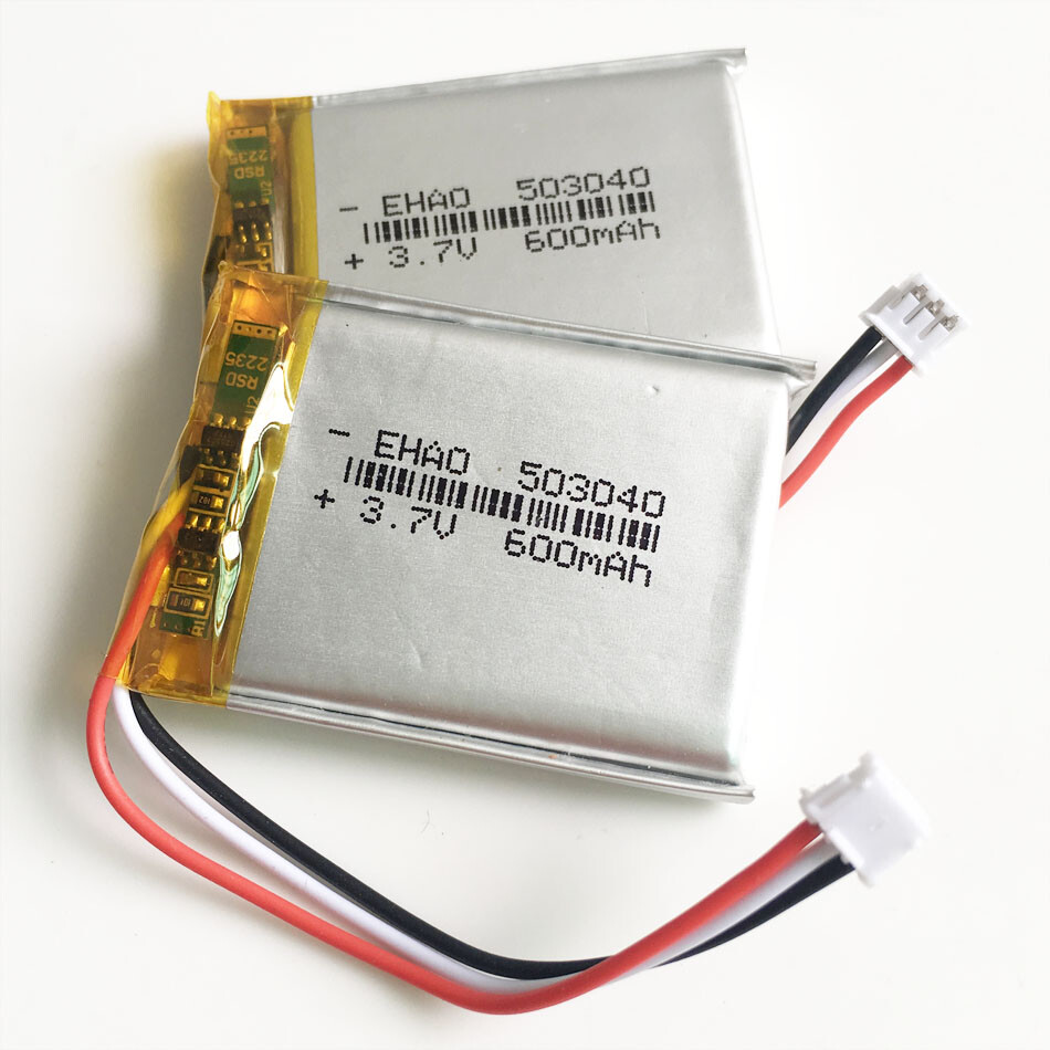 Nueva Batería Recargable 3.7V 600mAh Lipo 503040 JST 3pin PH1.5mm Enchufe Alimentación - Imagen 14 de 16