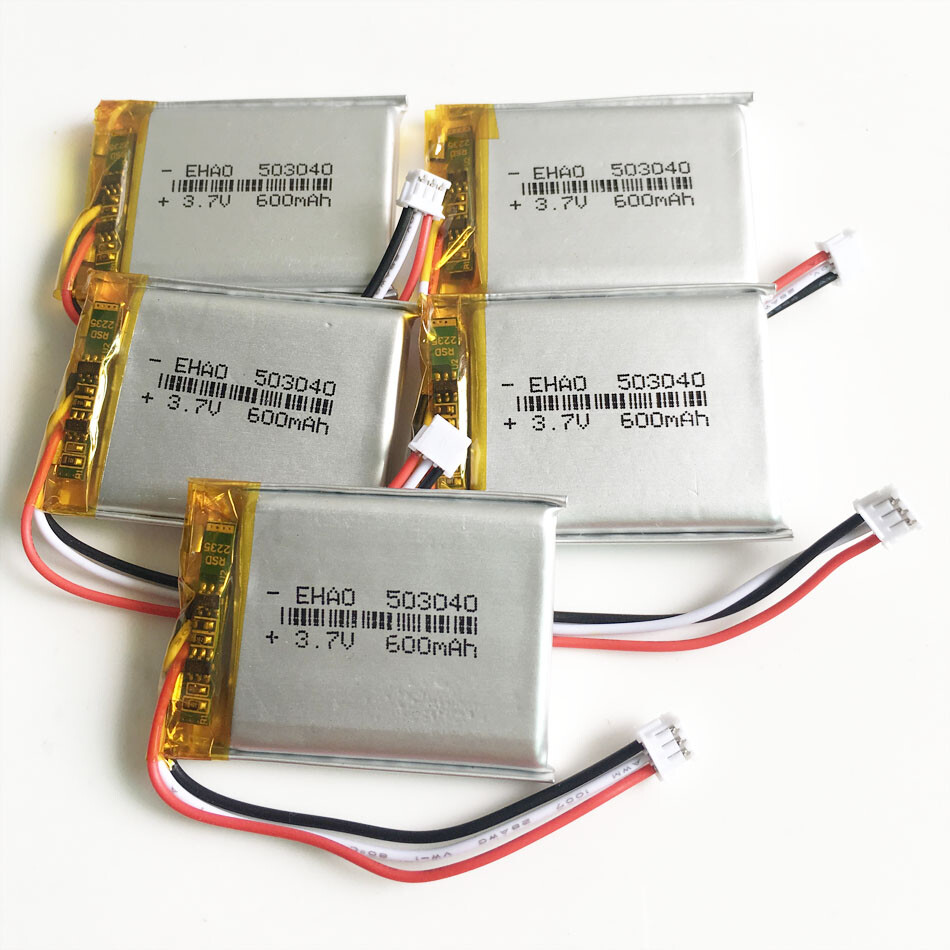 Nueva Batería Recargable 3.7V 600mAh Lipo 503040 JST 3pin PH1.5mm Enchufe Alimentación - Imagen 15 de 16