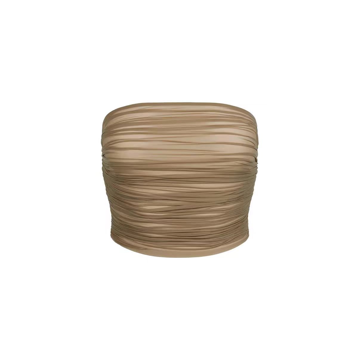 Nuevo producto SKIMS TUBO RECORTADO TRANSPARENTE LECHOSO SUPERIOR sin tirantes elasticidad arrugas - Imagen 19 de 20