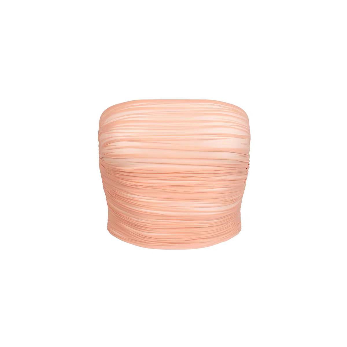 Nuevo producto SKIMS TUBO RECORTADO TRANSPARENTE LECHOSO SUPERIOR sin tirantes elasticidad arrugas - Imagen 20 de 20
