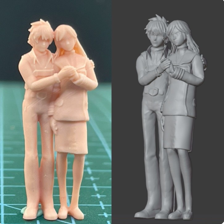 1/64 1/87 1/43 1/72 1/35 1/32 Girl Man Miniatures Scene Figure Model For Cars - Picture 3 of 9