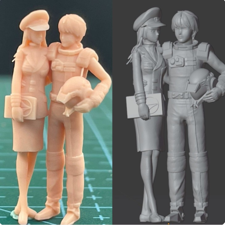 1/64 1/87 1/43 1/72 1/35 1/32 Girl Man Miniatures Scene Figure Model For Cars - Picture 5 of 9