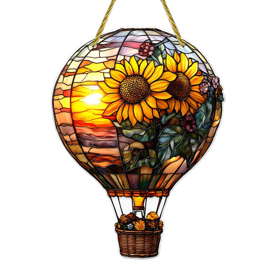 Hot Air Balloon Solar String Lights Hanging Garden Lantern Light Deck Decor - Picture 19 of 21