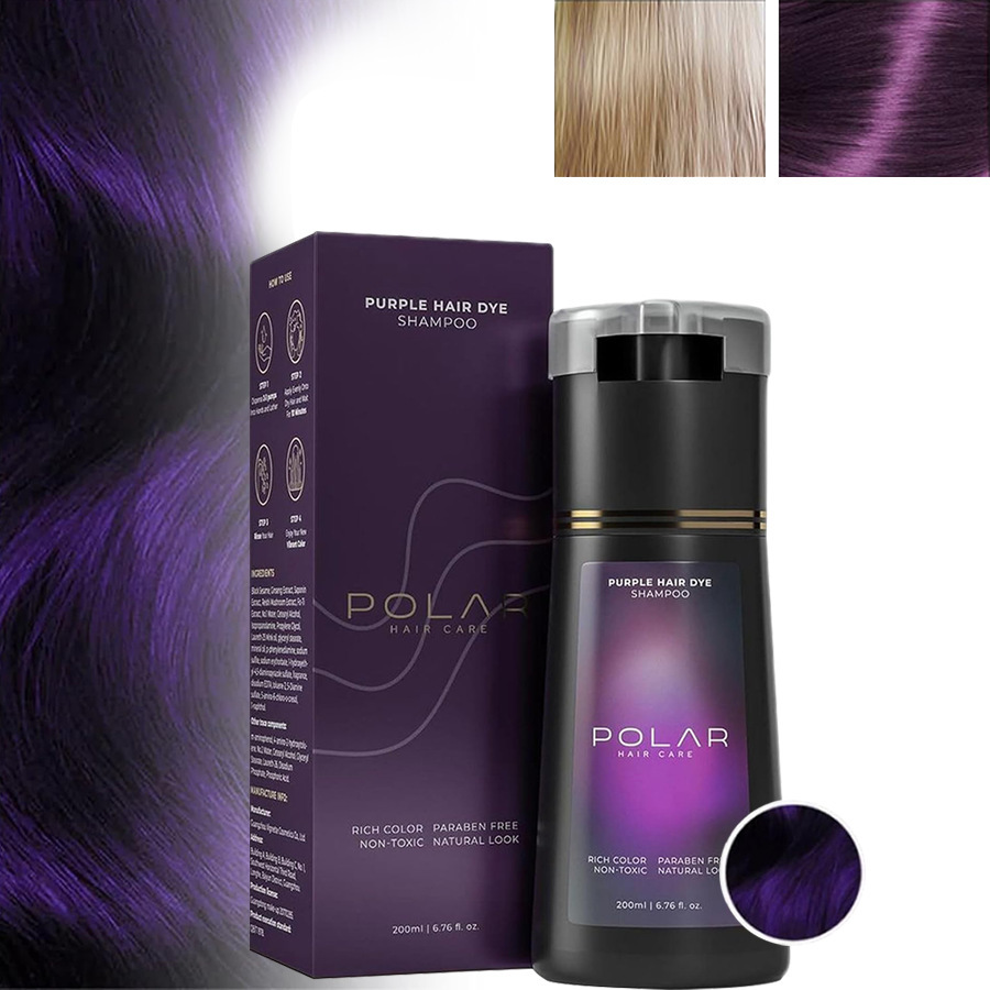 Polar-Hair Dye Shampoo Polar Hair Care, Hair Care Shampoo 200ML