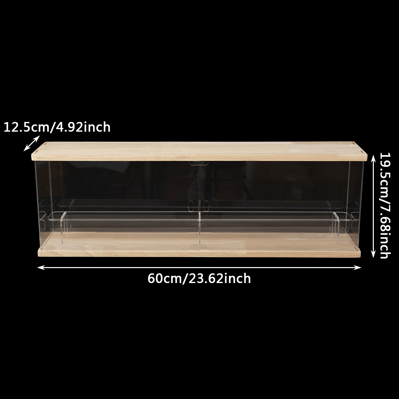 Clear Acrylic Display Case Display Shelf Dustproof Blind Box Shelf Holder US