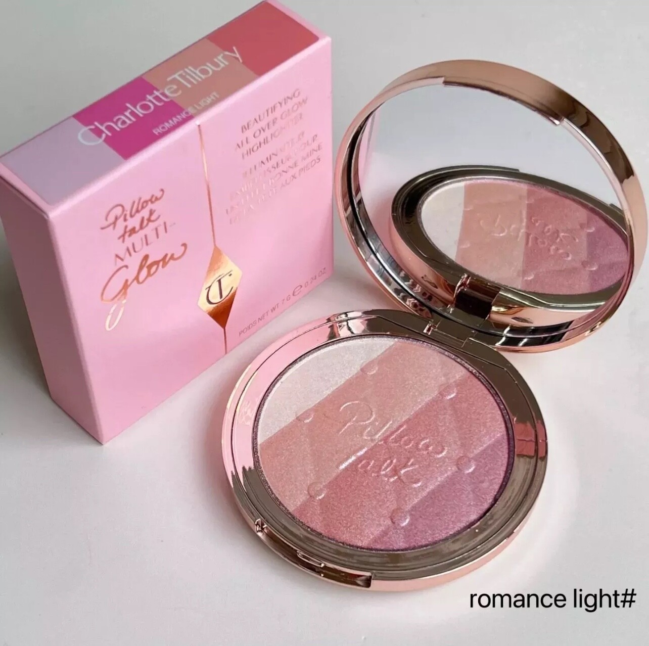 Charlotte Tilbury Pillow Talk Multi Glow Highlighter Dream Light# Romance Ligh#