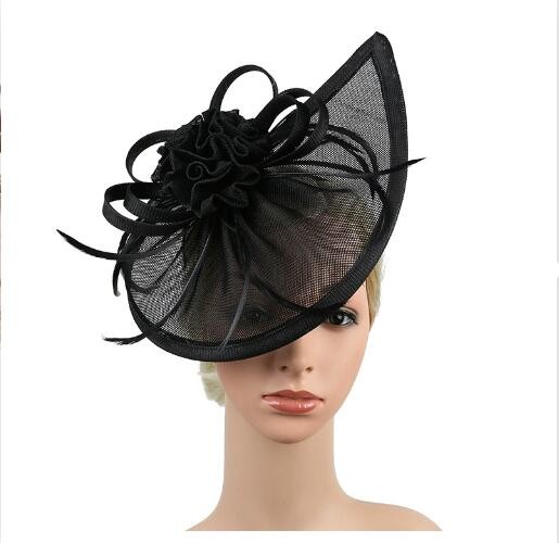 Nuevo Moda Boda Fascinador Sombrero Mujeres Cóctel Iglesia Flor Chpeau Prendas para la cabeza - Imagen 17 de 29