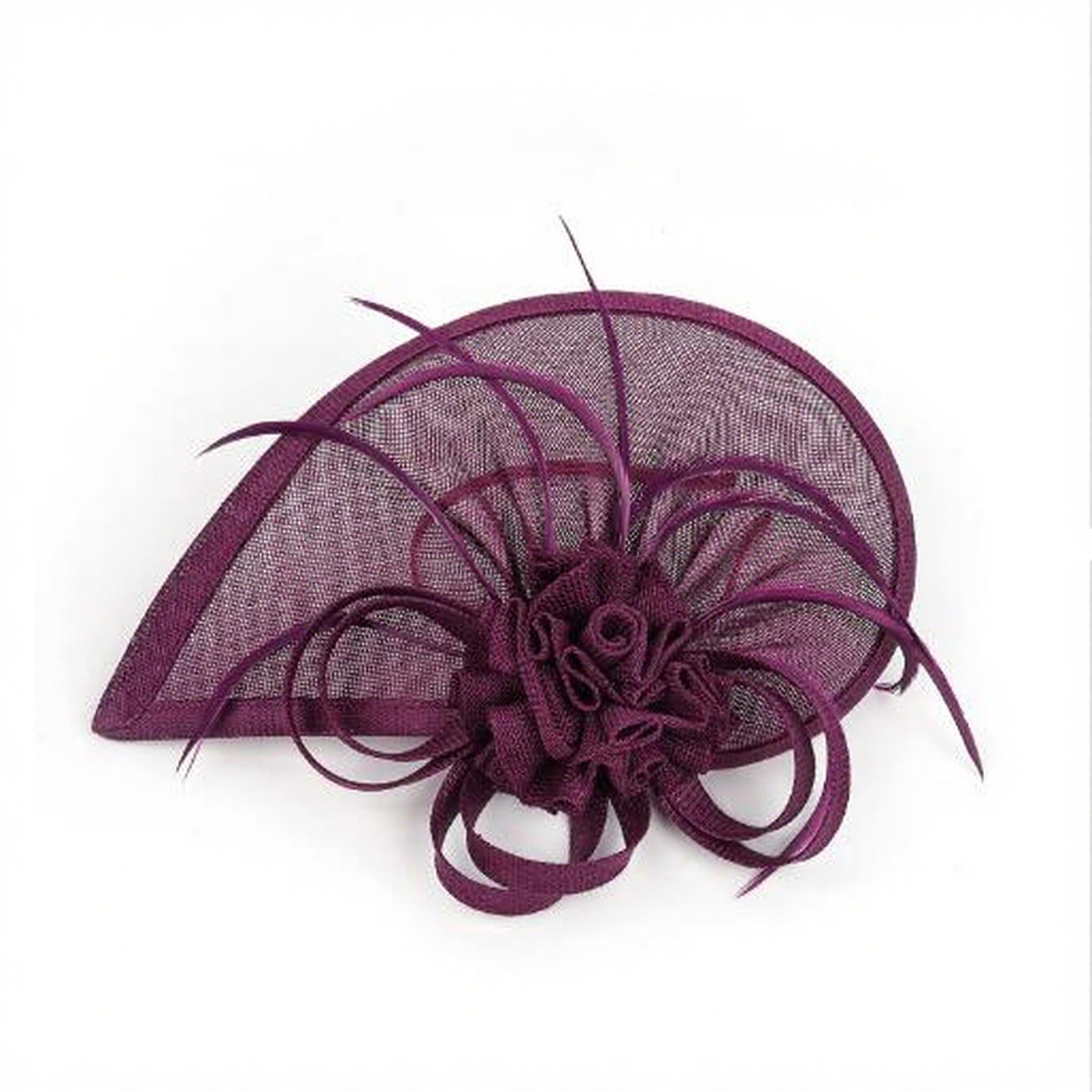 Nuevo Moda Boda Fascinador Sombrero Mujeres Cóctel Iglesia Flor Chpeau Prendas para la cabeza - Imagen 19 de 29
