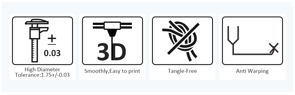 Geeetech Matte Black PLA 1.75mm 1kg/roll advantage