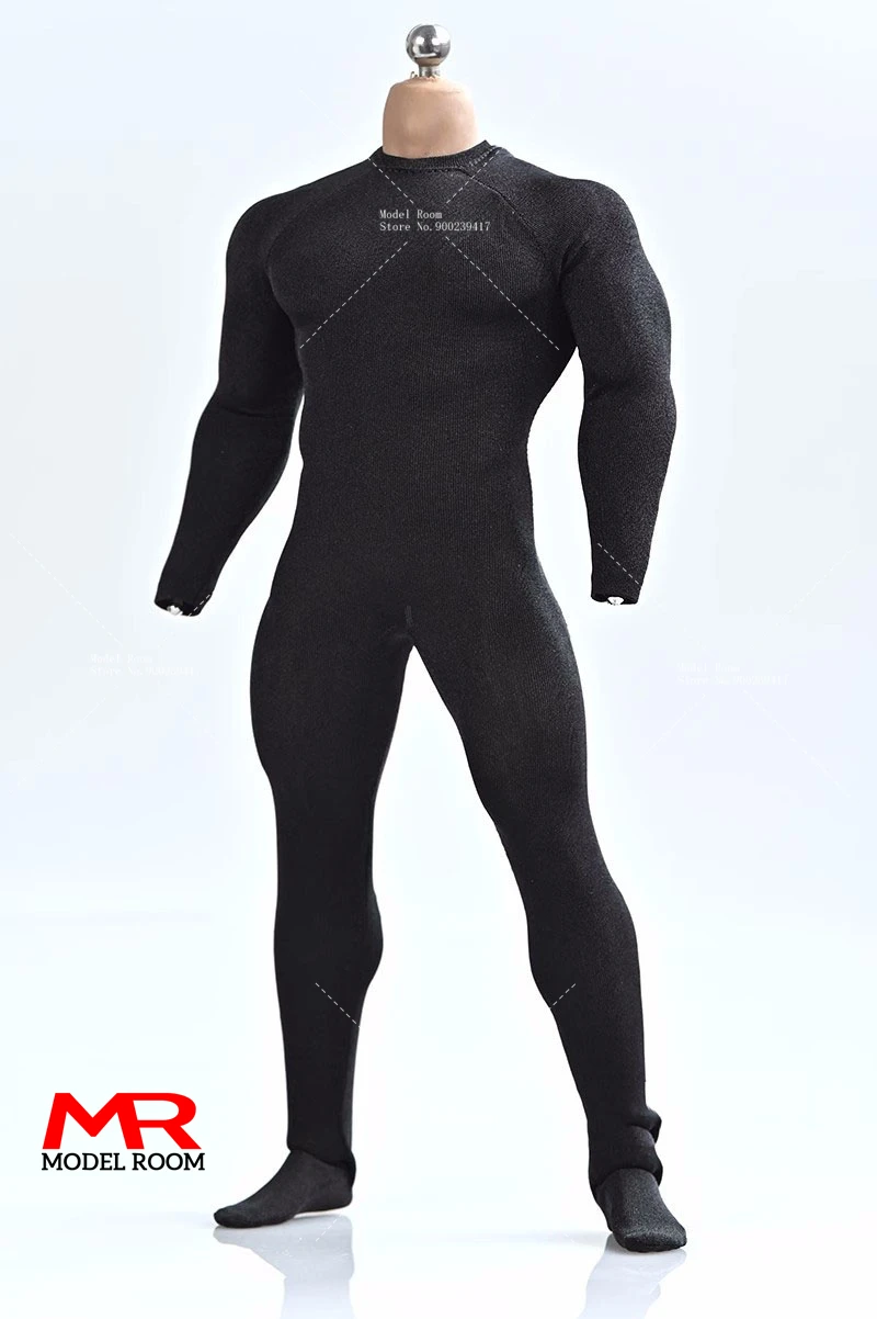 Mono elástico elástico masculino 1/6 1/12 body ropa ajuste figura de 12"" 6"" - Imagen 9 de 9