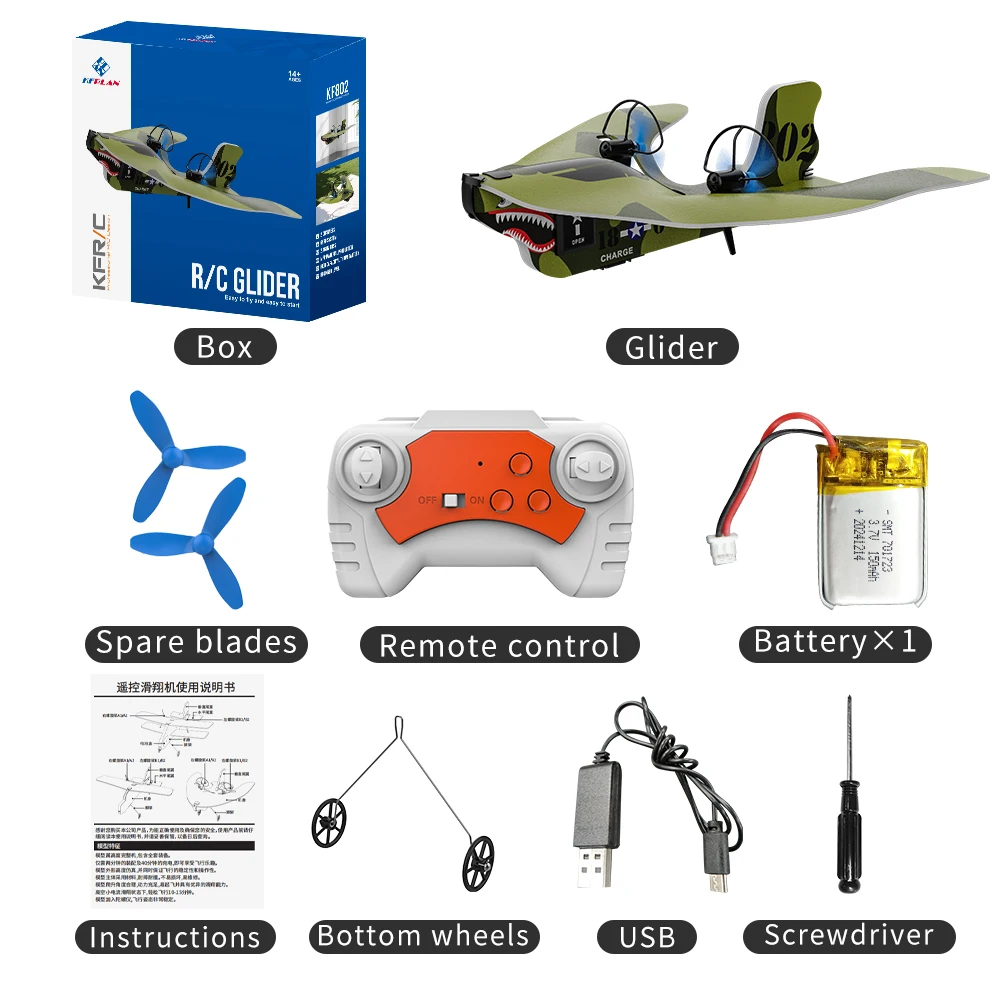 Mini RC Plane 2.4G 2CH Fixed Wing RGlider Professional Aircraft Airplane Model - Picture 25 of 27