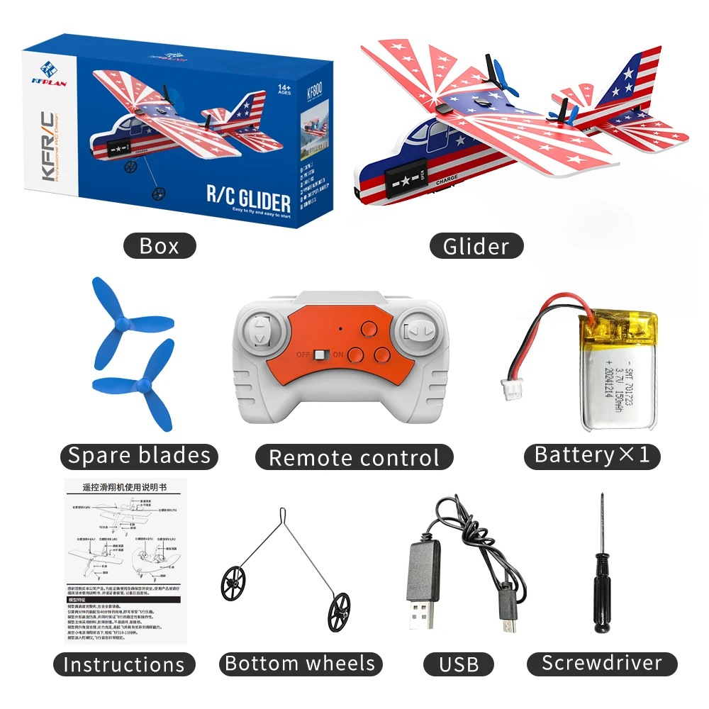 Mini RC Plane 2.4G 2CH Fixed Wing RGlider Professional Aircraft Airplane Model - Picture 27 of 27