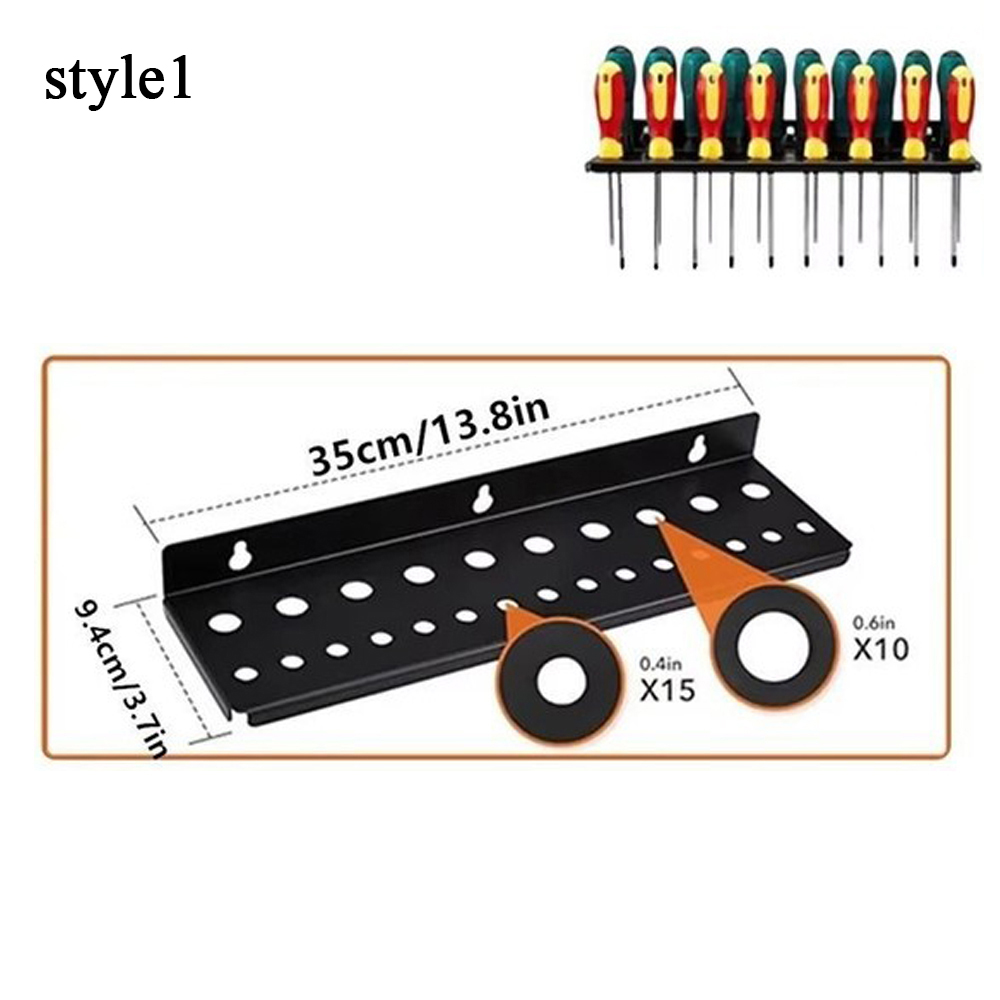 Steel Wall Mounted Tool Hanger Multifunctional Hardware Organizer Storage Rack