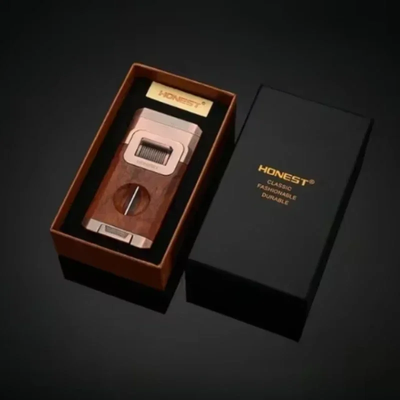 Built-in Cigar Cutter V Cut 2 Jet Flame