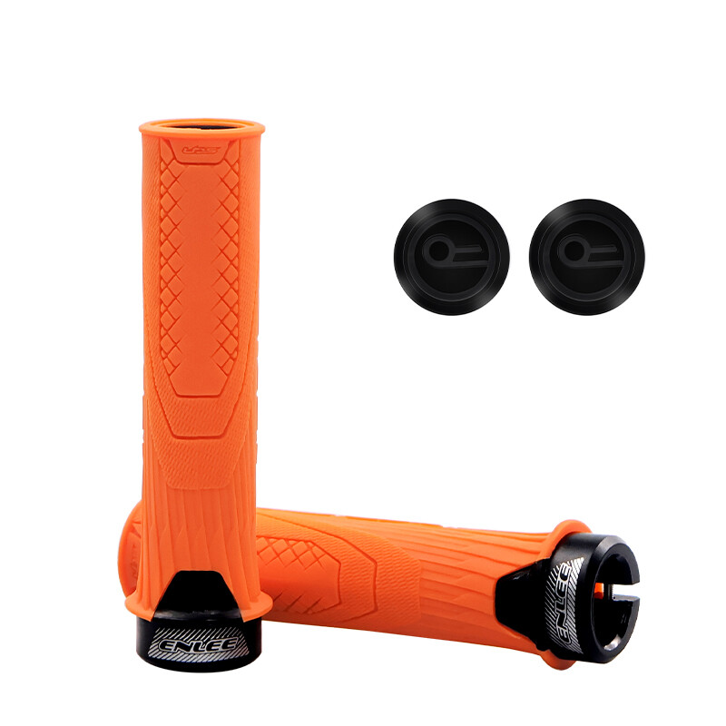 ENLEE Mountain Bike BMX MTB Manubrio Impugnatura in Gomma 22,2mm Blocca - Foto 14 di 19