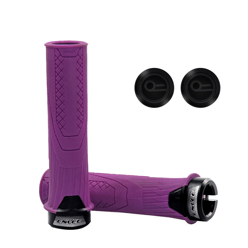 ENLEE Mountain Bike BMX MTB Manubrio Impugnatura in Gomma 22,2mm Blocca - Foto 16 di 19