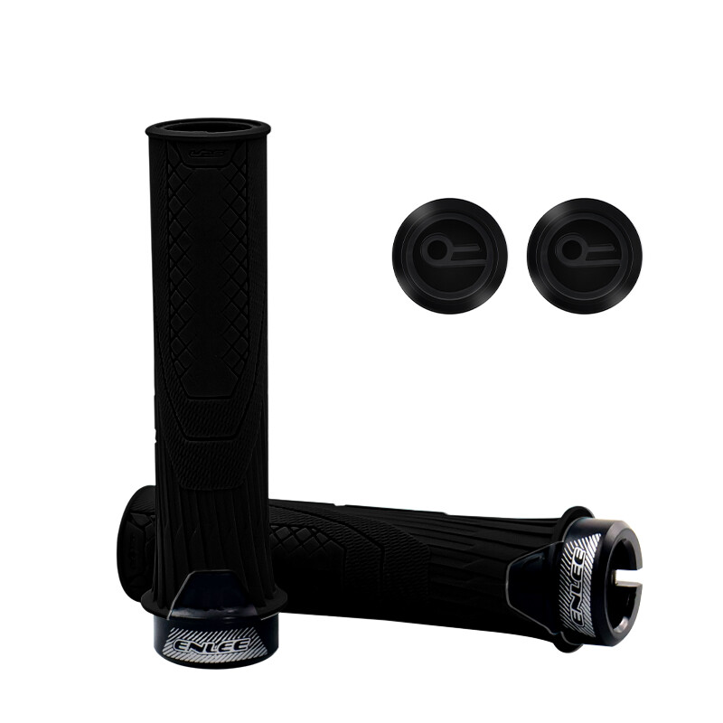 ENLEE Mountain Bike BMX MTB Manubrio Impugnatura in Gomma 22,2mm Blocca - Foto 18 di 19
