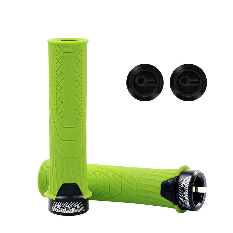 ENLEE Mountain Bike BMX MTB Manubrio Impugnatura in Gomma 22,2mm Blocca - Foto 19 di 19