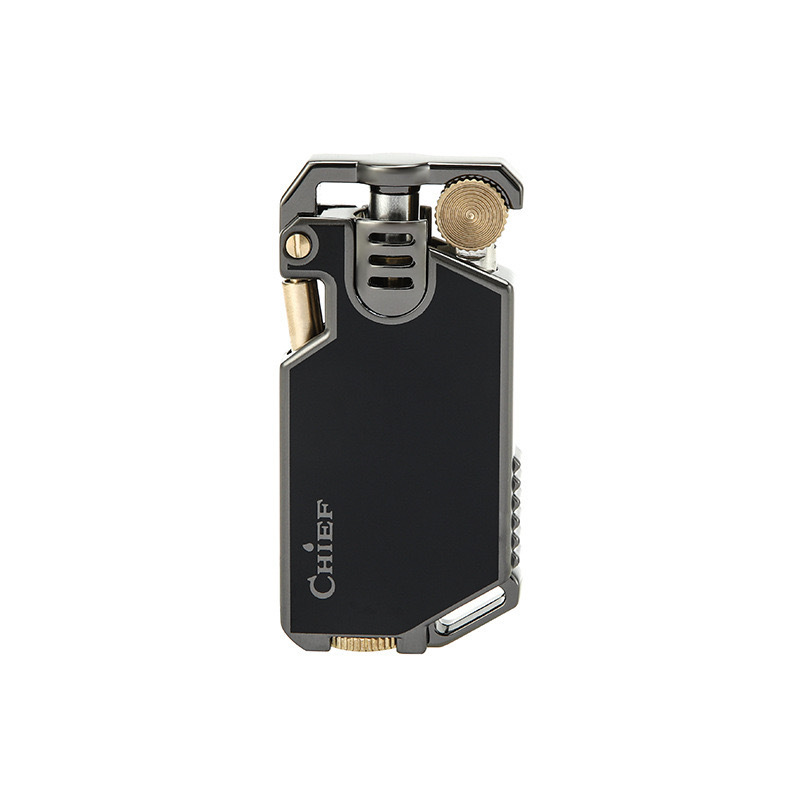 Ultra-thin Chief Grinding Wheel Kerosene Lighter Windproof Vintage Gifts Metal
